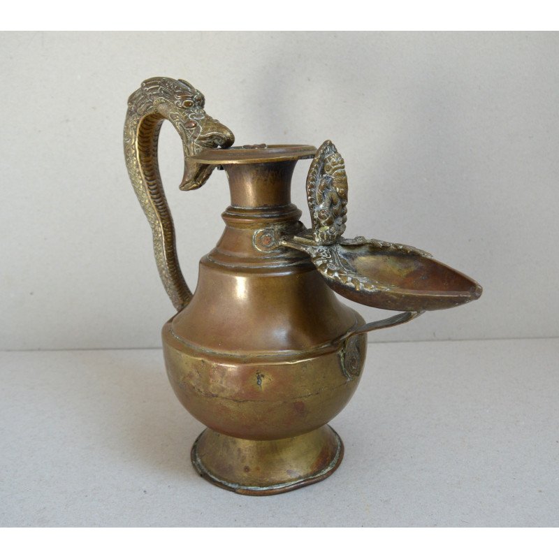 Lampă ritualică Sukunda cu Ganesha – Nepal, Newar sec 19