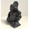 Statueta antropomorfa masculina sculptata in lemn India cca 1900
