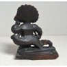 Statueta antropomorfa masculina sculptata in lemn India cca 1900