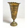 Vas ornamental cu picior indo-persan gravat manual cca 1900-1950
