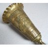 Vas ornamental cu picior indo-persan gravat manual cca 1900-1950