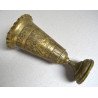 Vas ornamental cu picior indo-persan gravat manual cca 1900-1950