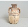 Vas de teracotă berber pictat cu motive geometrice si vegetale– Nordul Africii (Maghreb), sec. XIX (posibil mai vechi)