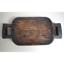 Vechi platou de lemn pentru taiat carne Zulu Africa de Sud