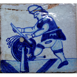 faianta portugheza veche azulejos secol 18