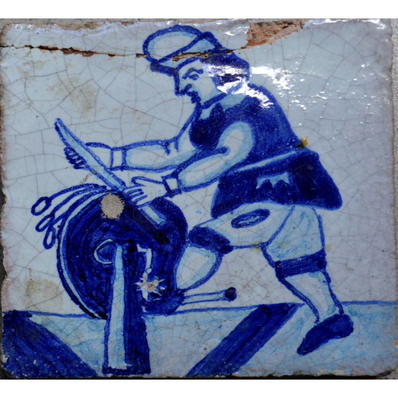 faianta portugheza veche azulejos secol 18