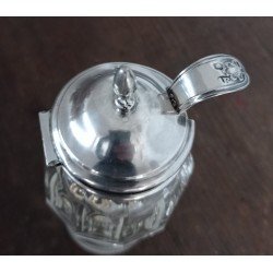 Recipient vechi pentru sos argint si cristal