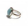 inel argint cu larimar